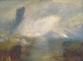 Die Themse oberhalb der Waterloo-Brücke